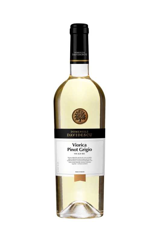 Вино «Viorica - Pinot Grigio» 2023 Domeniile Davidescu. 0,75