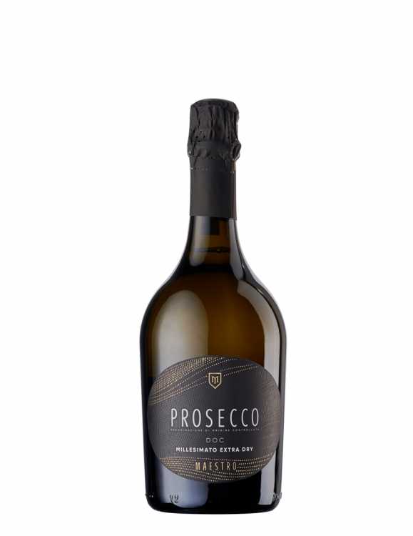 Шампанское «Prosecco» 2023 DOC, экстра-сухое белое, Maestro. 0,75