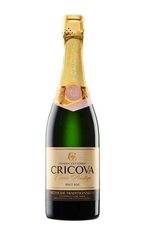 Шампанское «Cuvee Prestige» брют розовое, Cricova. 0,75