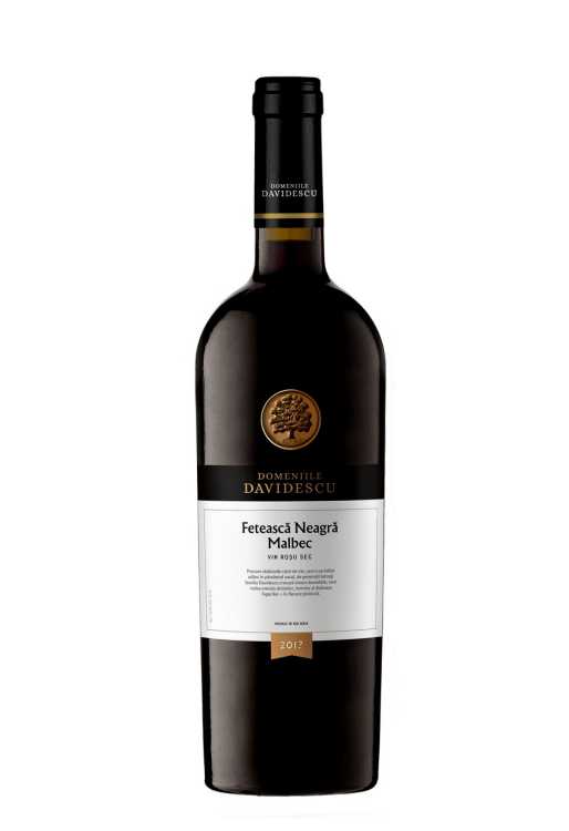 Вино «Feteasca Neagra - Malbec» 2021 Domeniile Davidescu. 0,75