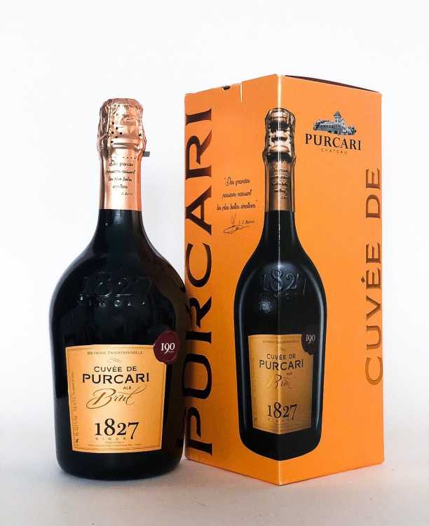 Шампанское «Cuvee de Purcari» 2019 белое брют. 0,75 в коробке.