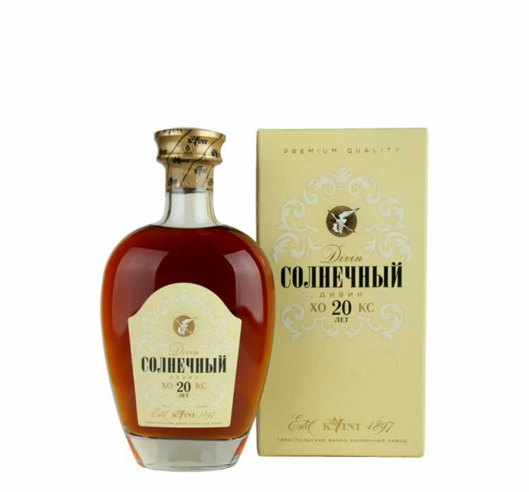Коньяк «Солнечный» КС 20 лет, КВИНТ. 0,7