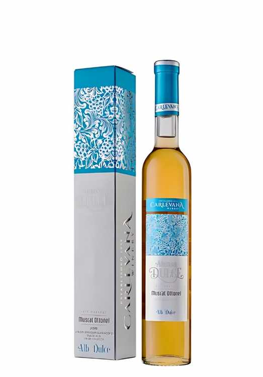 Вино «Aleasa Dulce» 2019 Muscat Ottonel, Late Harvest, Carlevana. 0,5