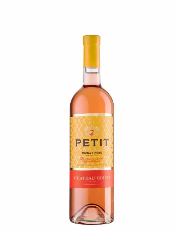 Вино «Petit» 2022 Merlot розовое, Chateau Cristi. 0,75