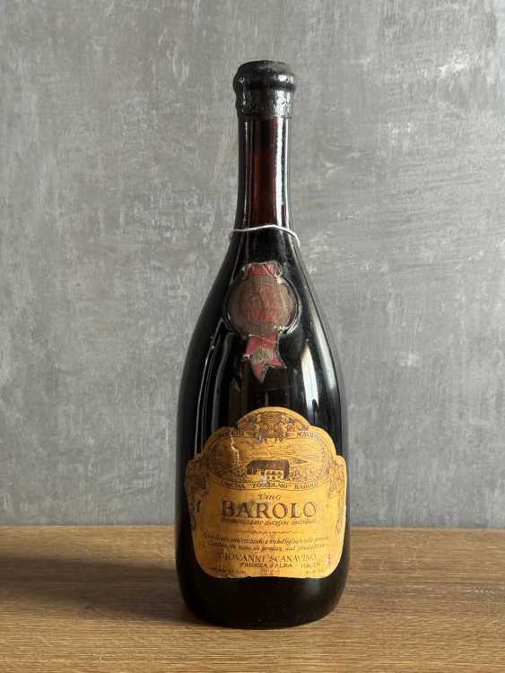 Вино Giovanni Scanavino Barolo 1964 года.