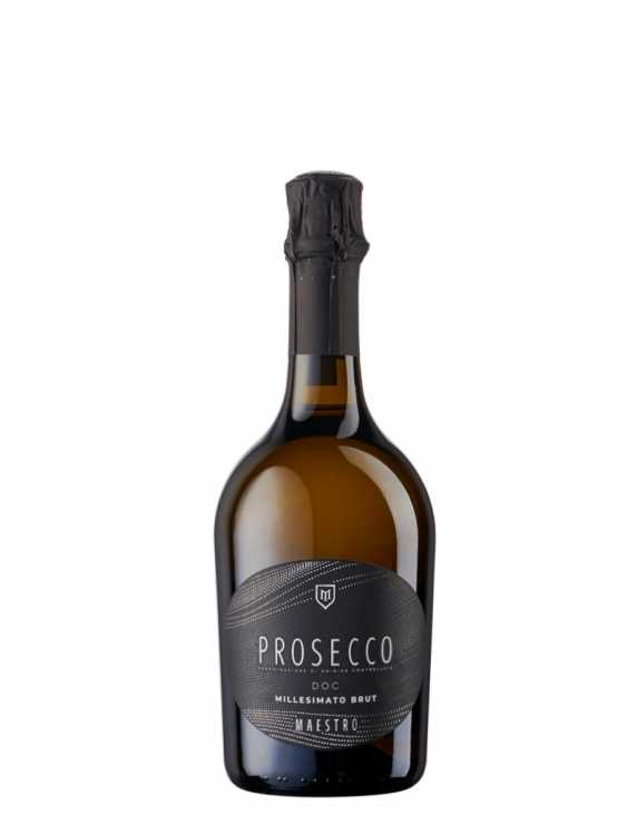 Шампанское «Prosecco» 2023 DOC, брют белое, Maestro. 0,75