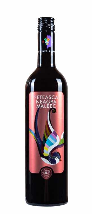 Вино «AnimAliens» 2018 Feteasca Neagra - Malbec, Mimi. 0,75