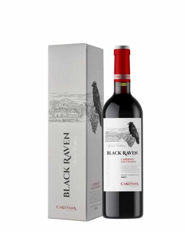 Вино «Black Raven» 2002 Cabernet Sauvignon, Carlevana. 0,75