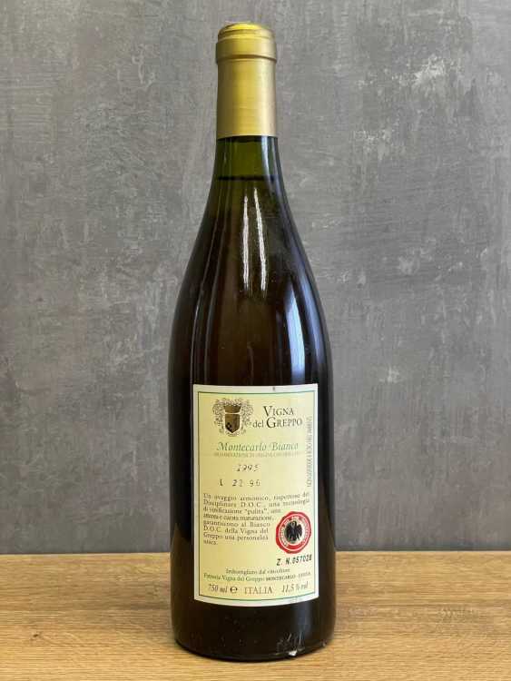 Вино Vigna del Greppo Montecarlo Bianco 1995 года.