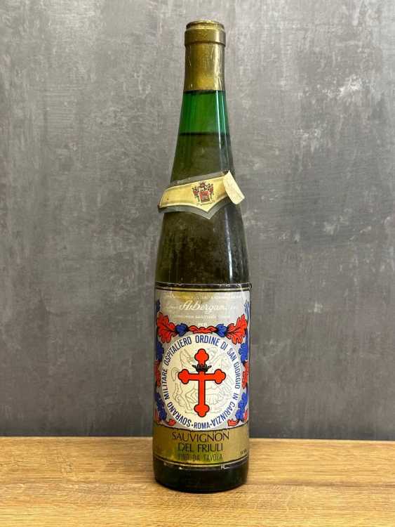 Вино Bergamo Sauvignon del Friuli 70-е года.