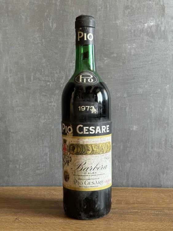 Вино Pio Cesare Barbera d’Alba 1973 года.