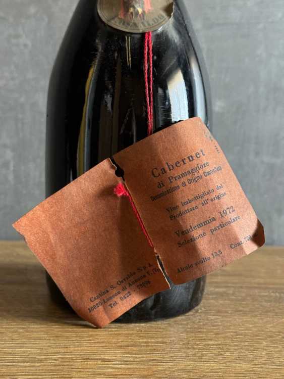 Вино S. Osvaldo Cabernet di Pramaggiore 1972 года.