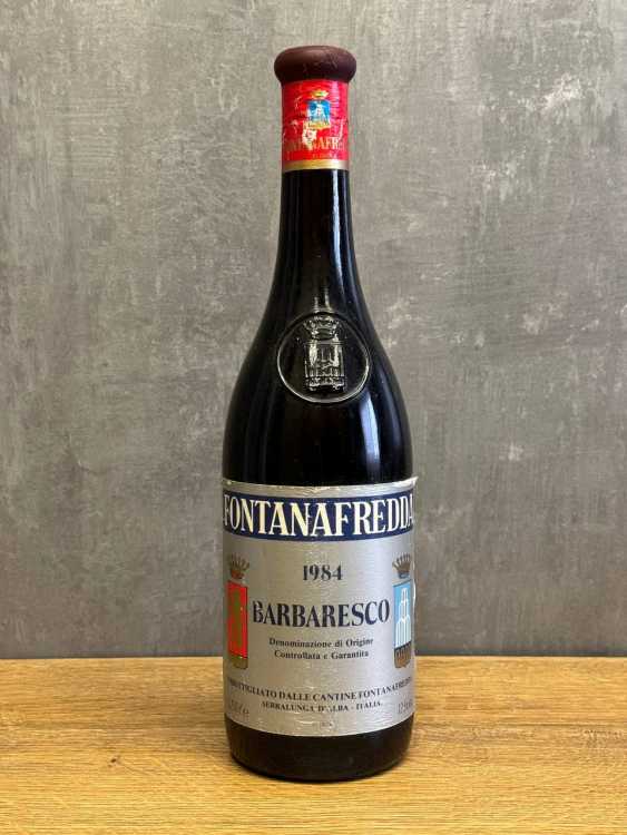 Вино Fontanafredda Barbaresco 1984 года.