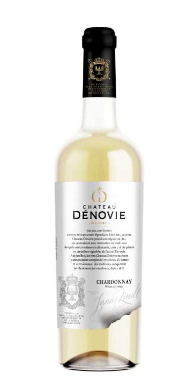 Вино «Chardonnay» 2021 Premium, Denovie. 0,75