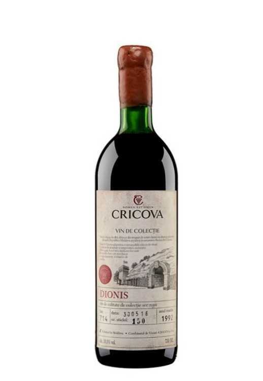 Вино «Dionis» 1992 коллекционное, Cricova. 0,75