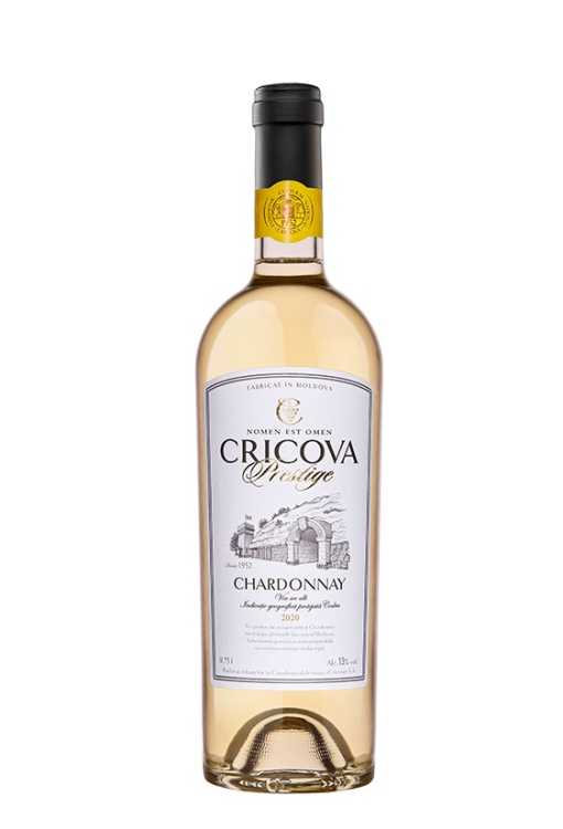 Вино «Chardonnay» 2022 Prestige, Cricova. 0,75