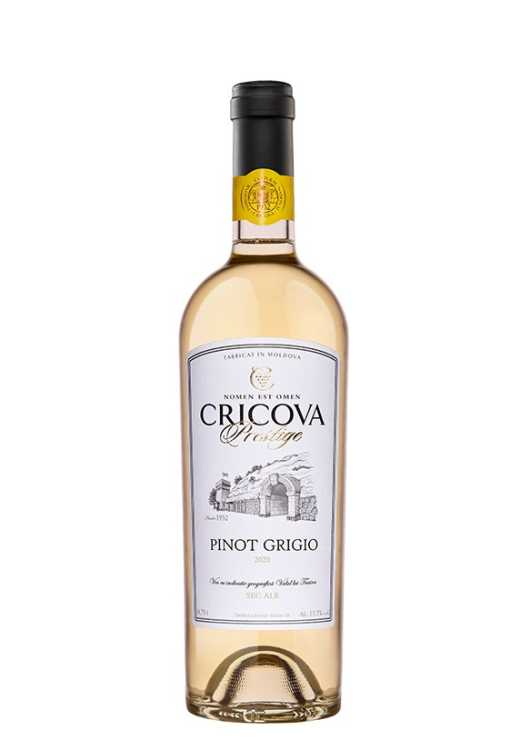 Вино «Pinot Grigio» 2022 Prestige, Cricova. 0,75